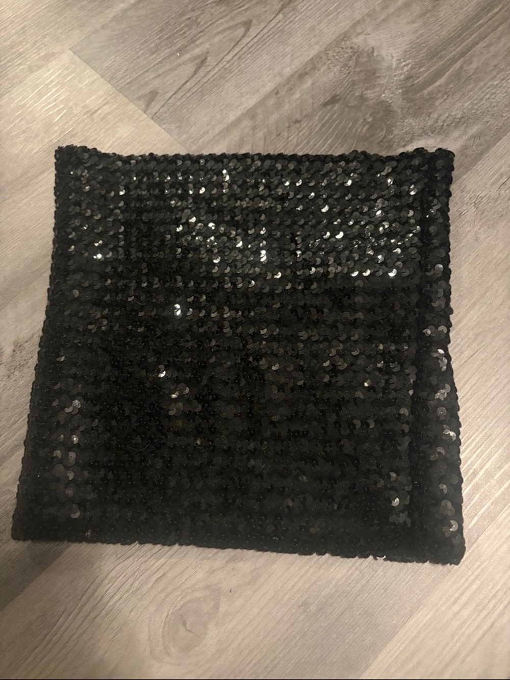 Vintage Black Sequin Fashion Tube Top M/L